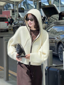 Hooded Color Block Relaxed Jacket（Z3776）