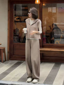 Hooded Half-Zip Knit Vest（Z2561）