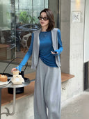 Lightweight Soft Crew Neck Top（Z3658）