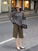 Versatile Denim Knee-Length Shorts（Z3203）