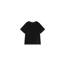 Black Side-Slit Crew Neck Tee（Z2100）
