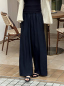 Elastic Waist Wide-Leg Trousers（Z3230）