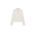 Half Zip Stand Collar Flattering Top（Z3703）