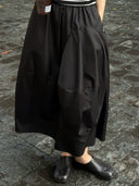 Curved Hem Balloon Skirt（Z559）