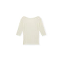 シームレスアシンメトリックカメリアニットトップ（Z3028）