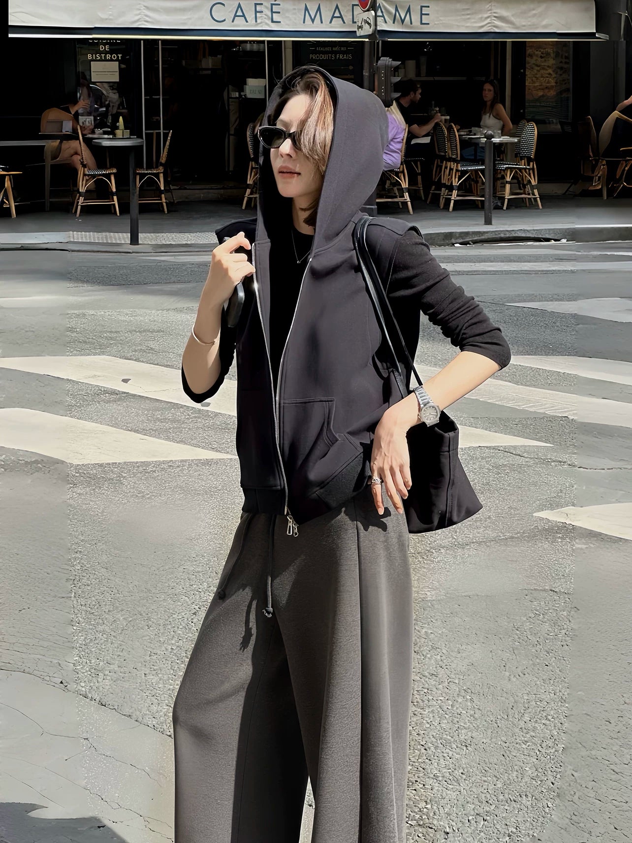 Versatile Hooded Zip Vest Jacket（Z3459）