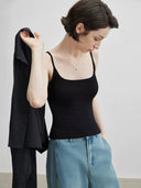เสื้อสายเดี่ยวยืดมีฟองน้ำเสริม (Z1763)