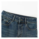 Vintage Straight Leg Denim Cropped Pants（Z3239）