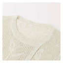 Reversible Twist Floral Knit Top（Z3376）