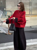 Color-Contrast Chunky Sweater（Z2715）