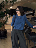 Cable Knit Crew Neck Sweater（Z3764）