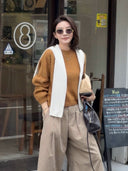 Crew Neck Raglan Sleeve Knit Sweater（Z3772）