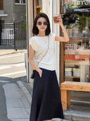 เสื้อถักทรงสลิมลายริ้ว (Z3084)