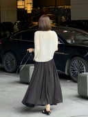 Soft Pleated A-Line Skirt（Z2080）