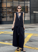 [Pre order] Elastic-Waist Wide-Leg Pants（Z2124）