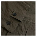 Drawstring Cinched Waist Casual Trench Coat（Z3454）