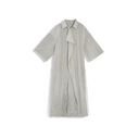 Irregular pleated long shirt