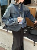 Detachable Hood Denim Jacket（Z3708）
