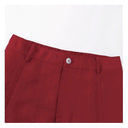 Semi-Elastic Waist Cropped Casual Trousers（Z3269）