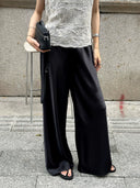 Elastic Waist Drape Straight Pants（Z3430）