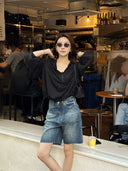 Drawstring Cinched Waist Chic Hoodie（Z3457）