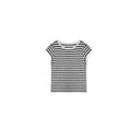 Striped color-block short sleeve