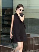 Jumpsuit dáng rộng với hai túi (Z1901)