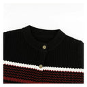 Striped Button Knit Cardigan（Z3761）