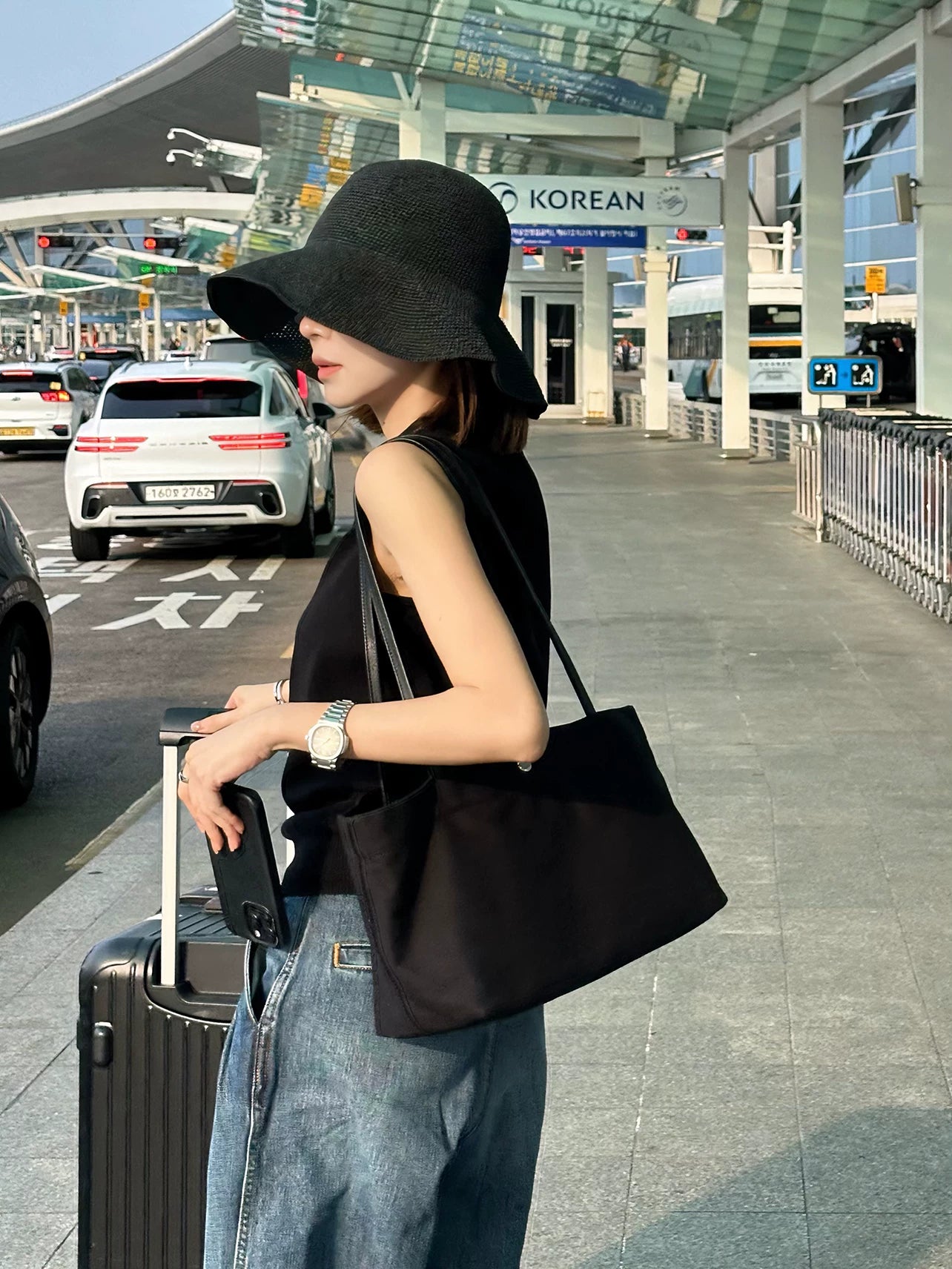 Mũ Rơm Chống Nắng Vành Rộng Gấp Gọn (P198)