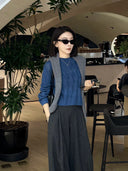 Cable Knit Crew Neck Sweater（Z3764）