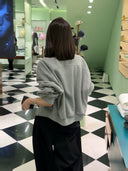 Raglan Sleeve Relaxed Cropped Jacket（Z3609）