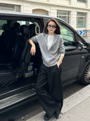 Quần dài thường ngày chi tiết đường may cạp chun bán co giãn (Z3502)