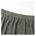 Textured Elastic Waist Midi Skirt（Z3416）