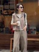 Hooded Half-Zip Knit Vest（Z2561）