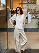 Minimalist Double Pocket Casual Pants（Z3413）