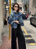 Detachable Hood Denim Jacket（Z3708）