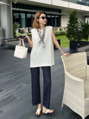 Straight Slight-Stretch Cropped Jeans（Z3110）