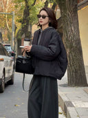 Matching Scarf Quilted Coat（Z122）