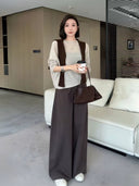 Asymmetric Hem Knit Top（Z2439）