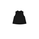 Casual Rolled Hem Sleeveless Knit Top