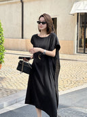 เดรสยาวปานกลางทรงอสมมาตรสง่างาม (Z3425)