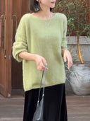 Vintage Relaxed Pullover Sweater（Z2551）