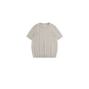 Cut-Out Crew Neck Knit Top（Z3201）