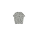 Custom Mixed-Fiber Round-Neck Knit Top