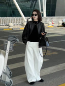 Casual Loose Wide-Leg Scimitar Pants