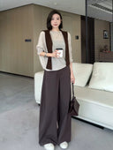Asymmetric Hem Knit Top（Z2439）