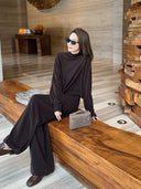เสื้อไหมพรมคอเต่าแขนค้างคาวเนื้อนุ่ม (Z3528)