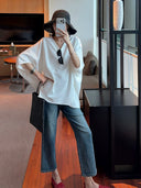 Vintage Straight Leg Denim Cropped Pants（Z3239）