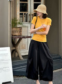 Crew Neck High-Stretch Short-Sleeve Top（Z3297）
