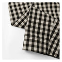 Vintage Plaid Elastic Waist Casual Pants（Z3439）